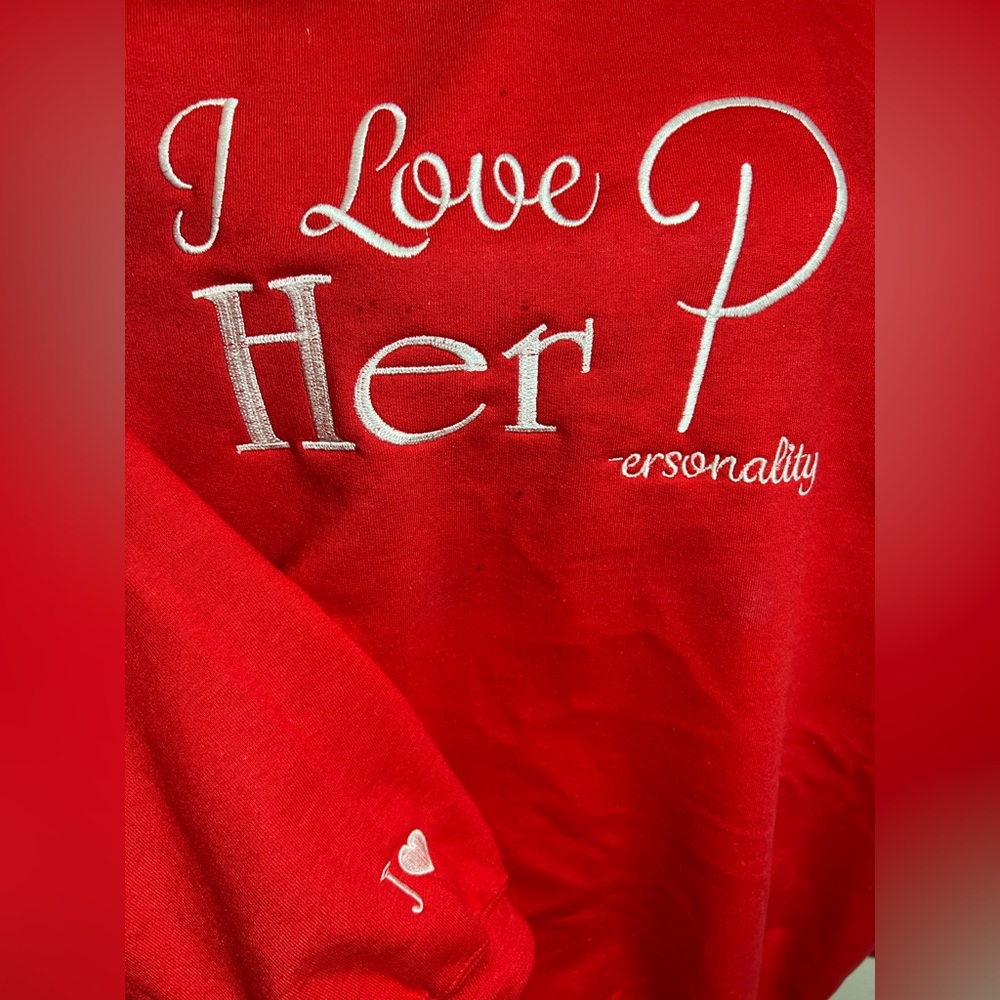 I love couple shirts. I love his D, I love her P, Embroidered for any occasion.